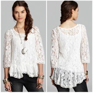 Free People Lace Top - M